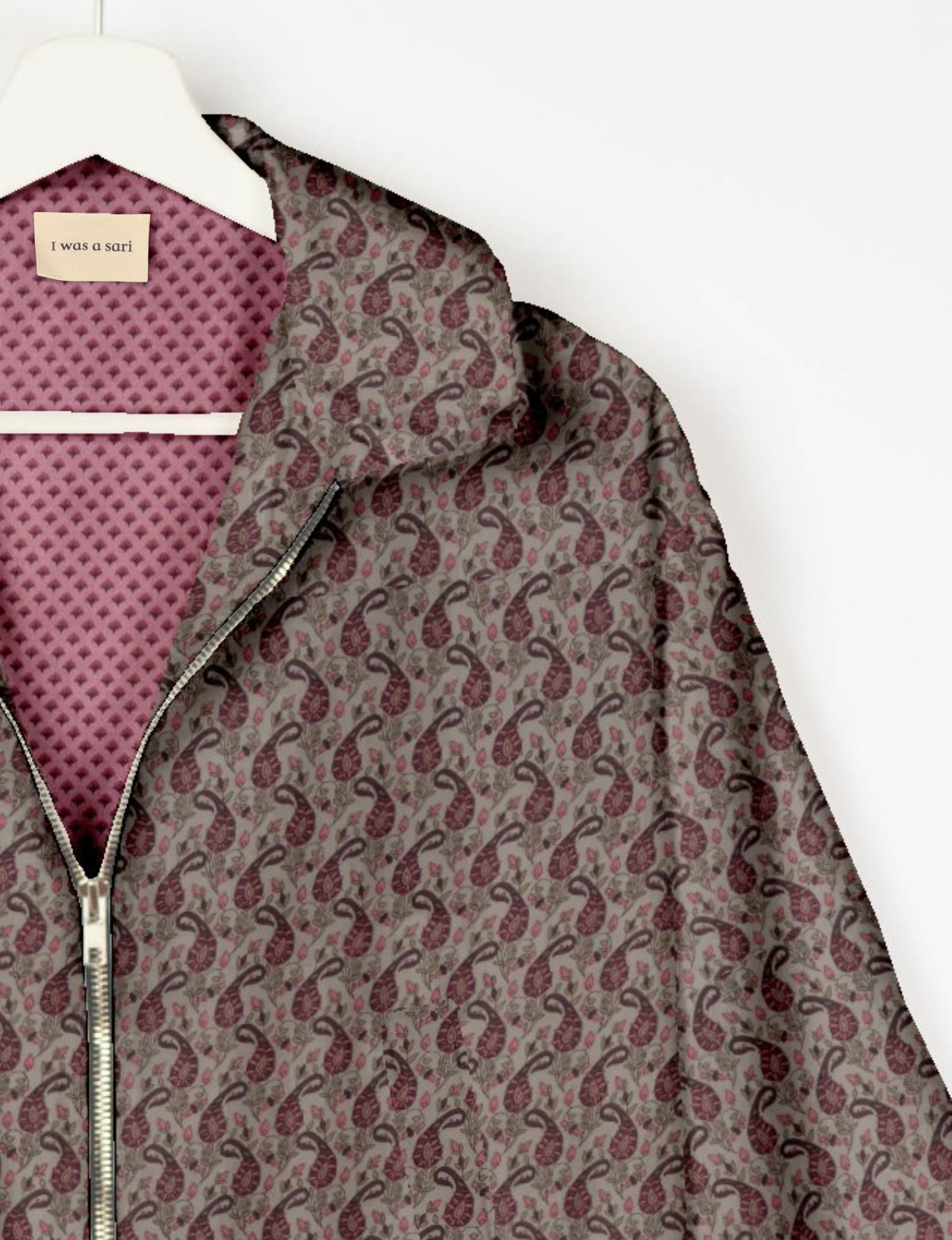 Bomberjacke - Beige Paisley