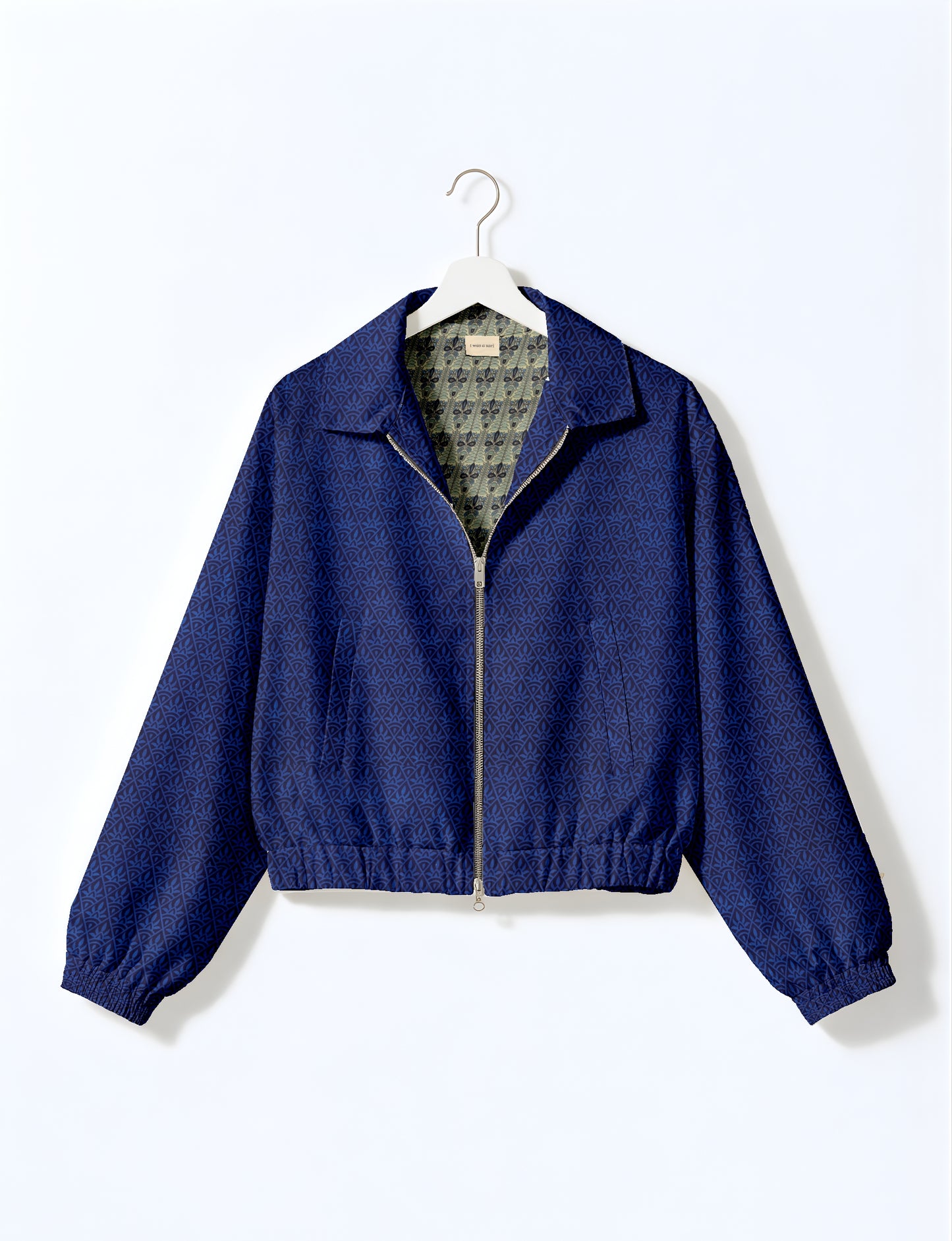 Bomber Jacket - Blue Abstract