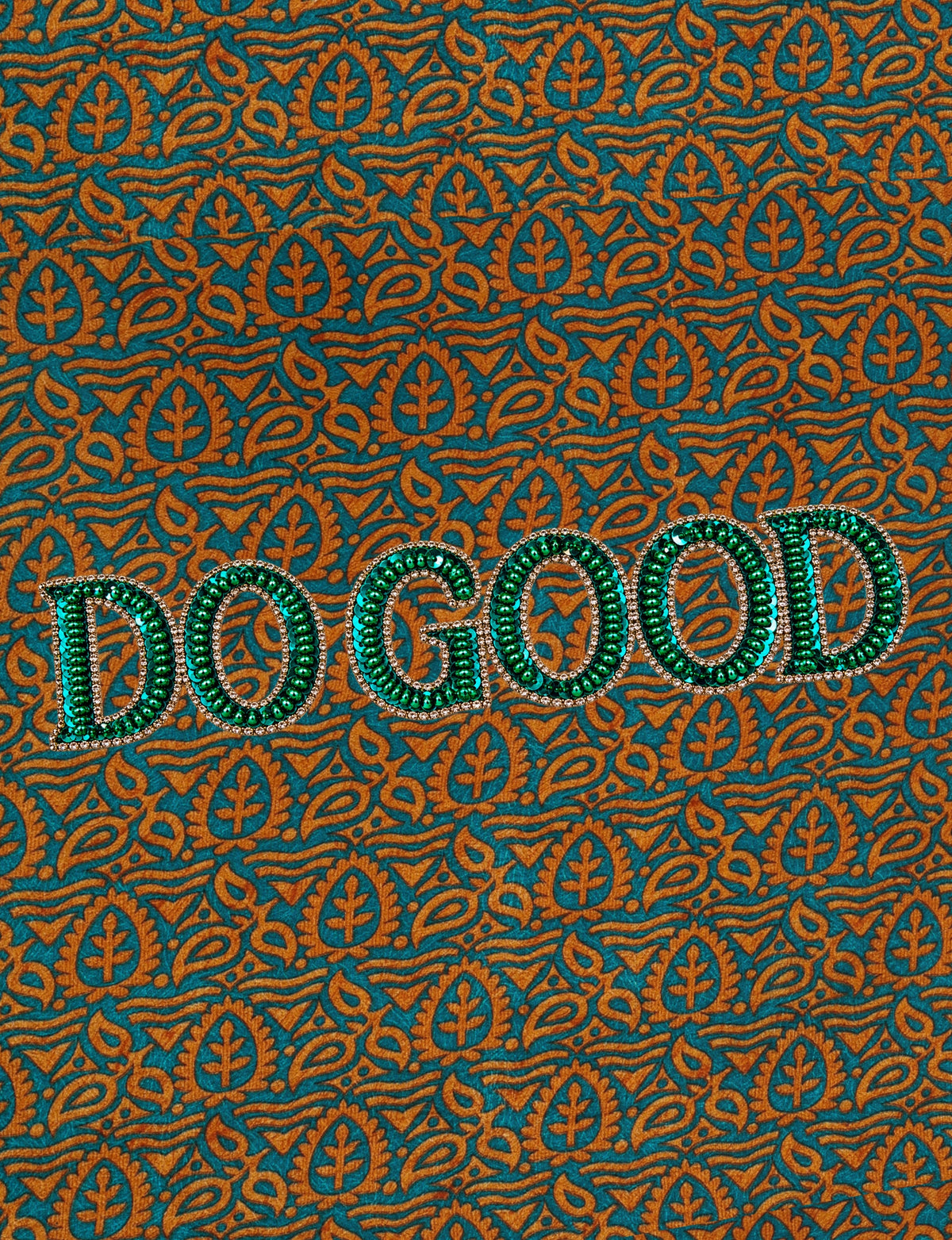 Structured DO GOOD work tote bag featuring embroidered appliqué lettering on the front, double padded shoulder handles and an internal zippered pocket.