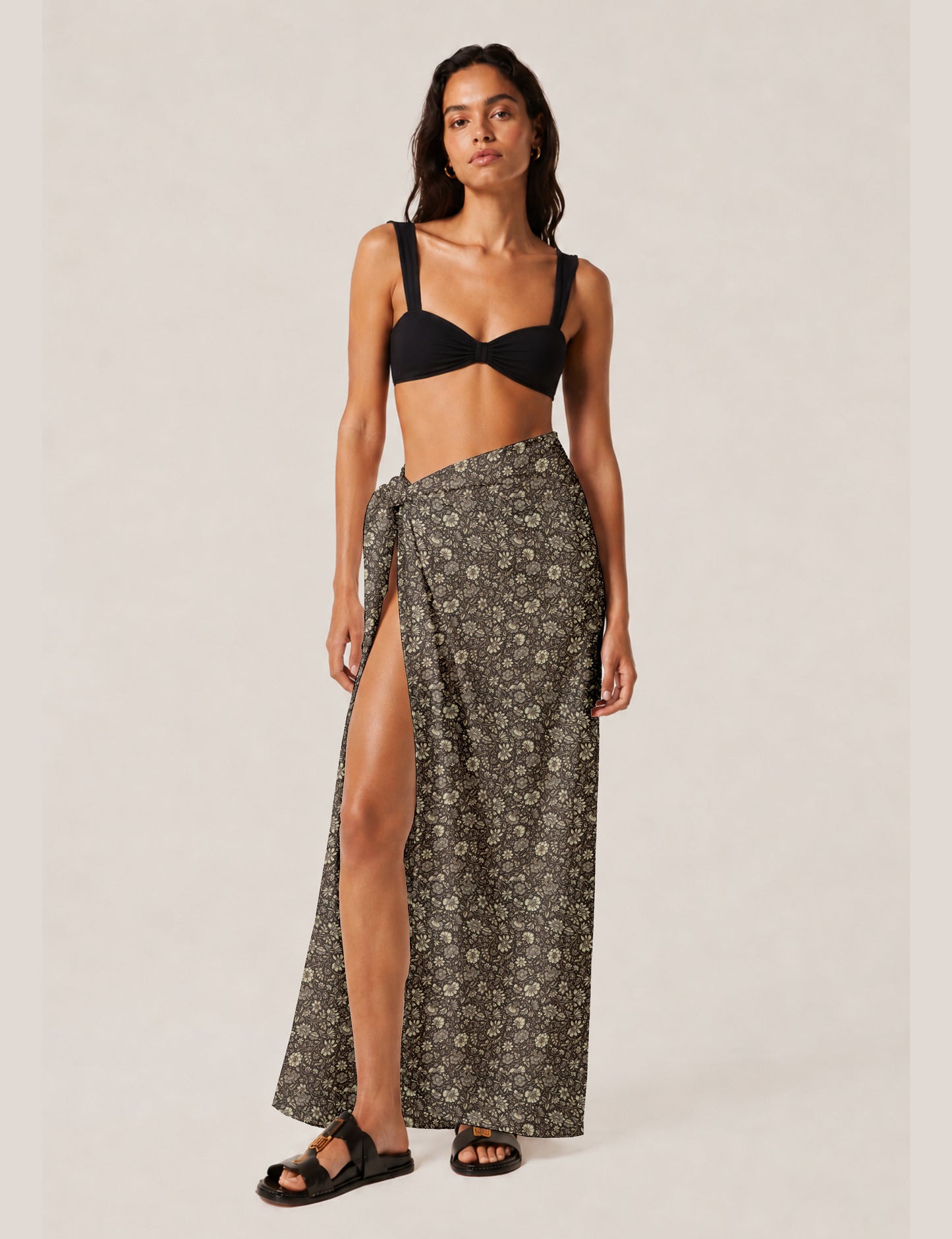 Pareo - Brown Floral