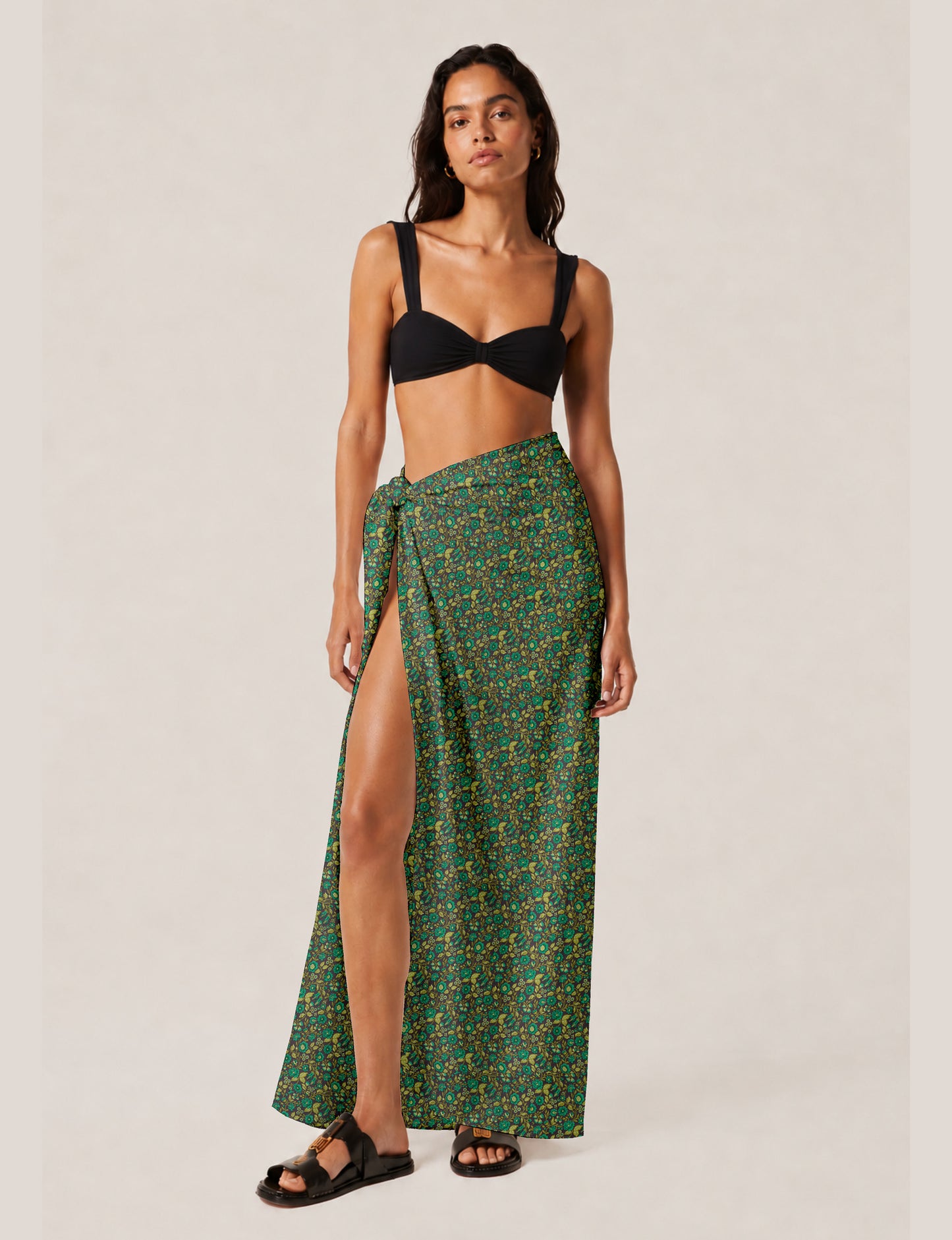 Pareo - Green Floral