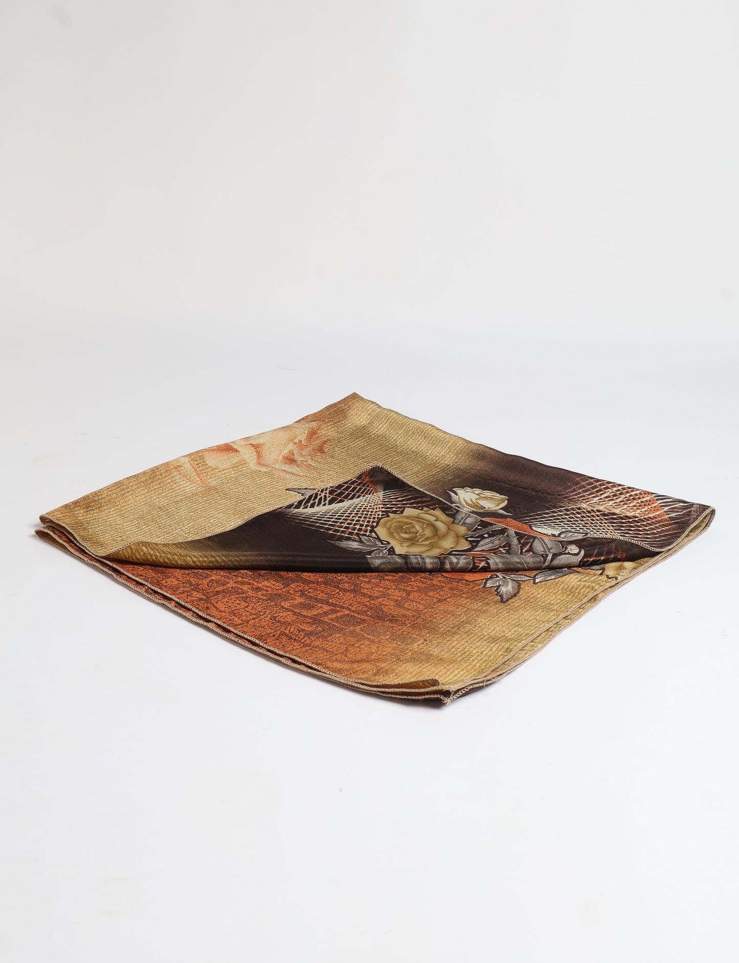 A delicately handcrafted wrap made from recycled sari offcuts, blending sustainable fashion with conscious design. This eco-friendly product showcases the beauty of upcycling and green fashion, making it a perfect accessory for those supporting circular fashion and products made from textile waste.