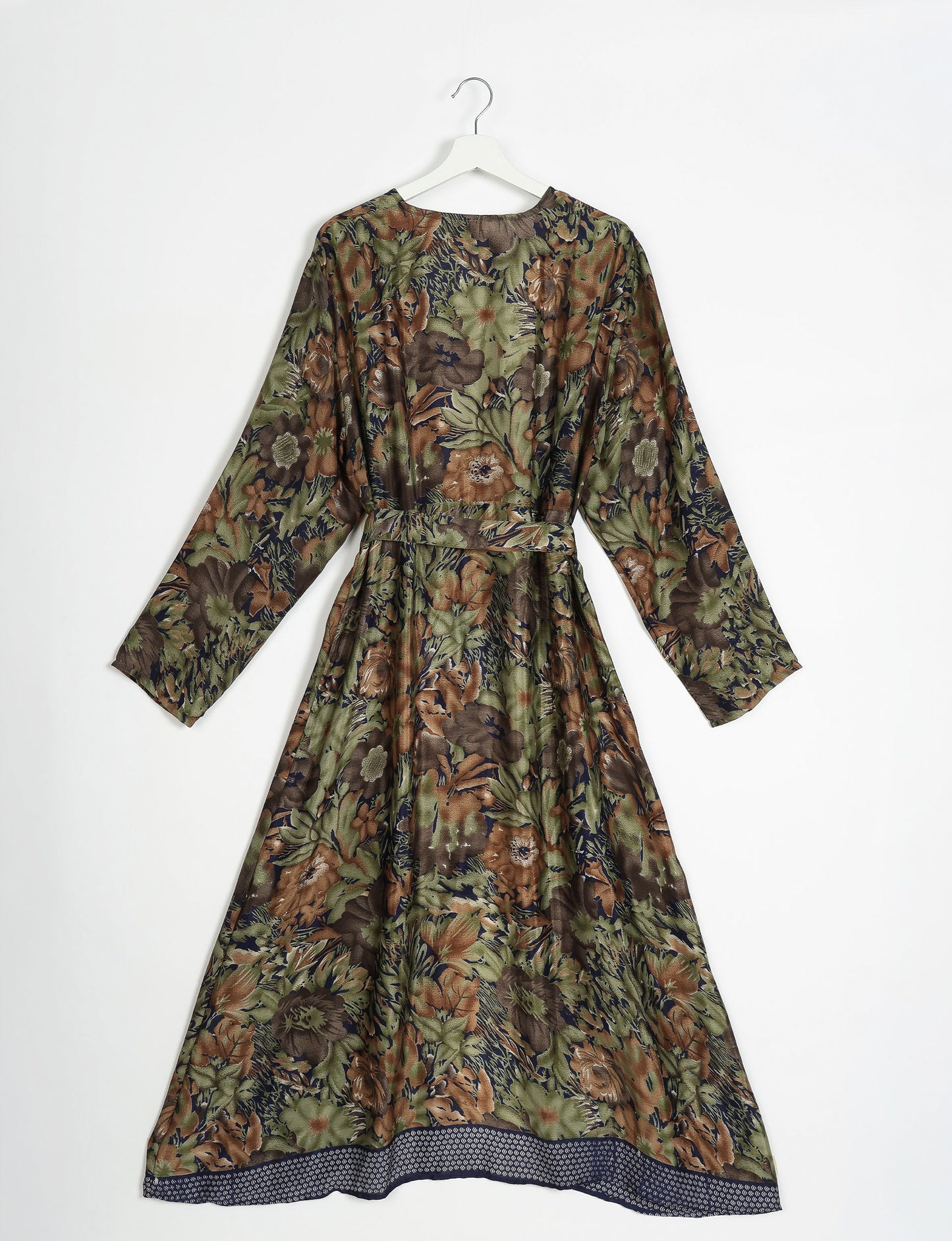 Beach Robe - Green Floral