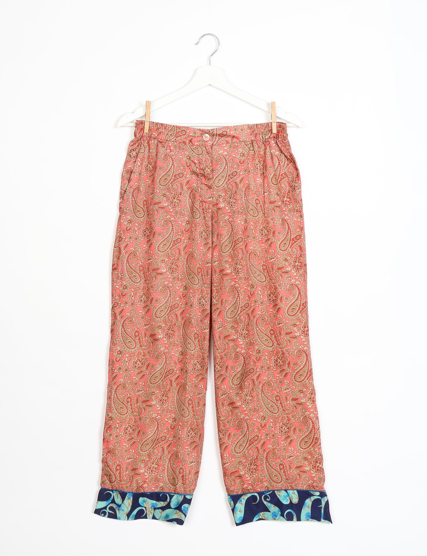 Pj Set Long With Long Sleeves - Orange Paisley