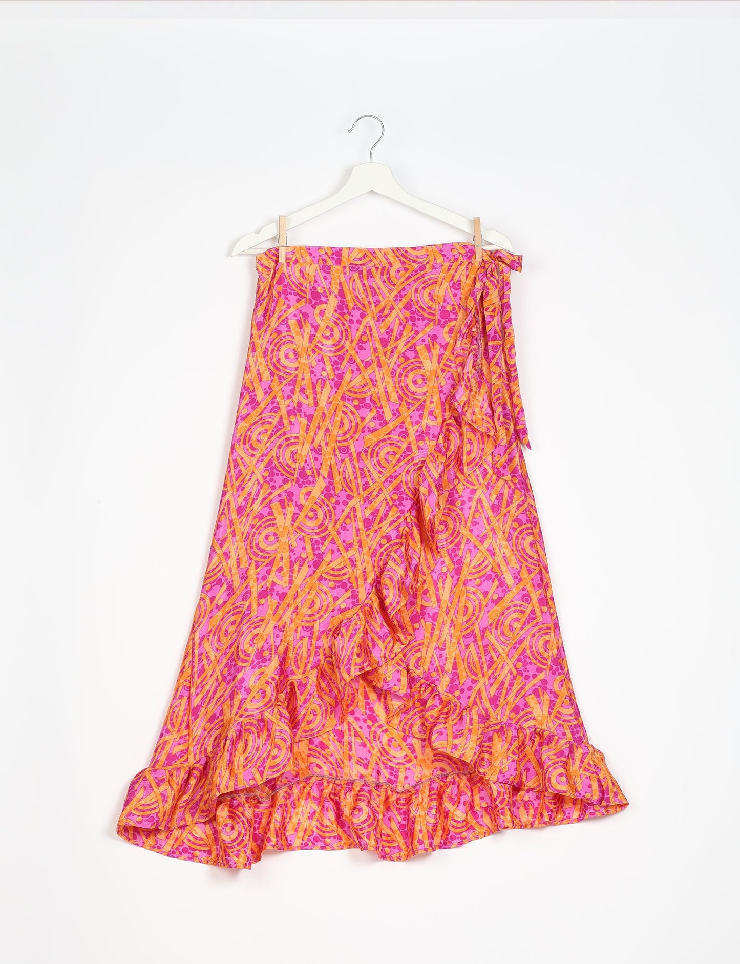 Frill Skirt Set - Pink Abstract