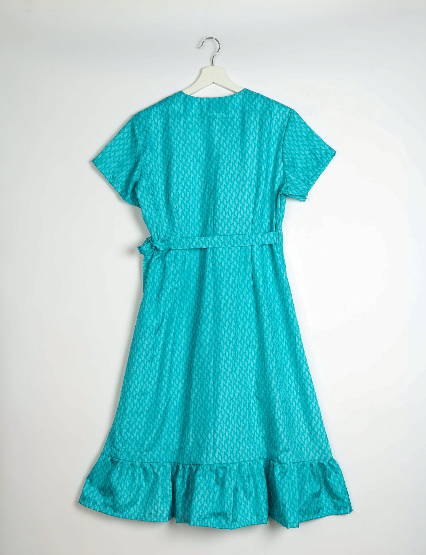 Midi Wrap Dress - Blue Micro Design