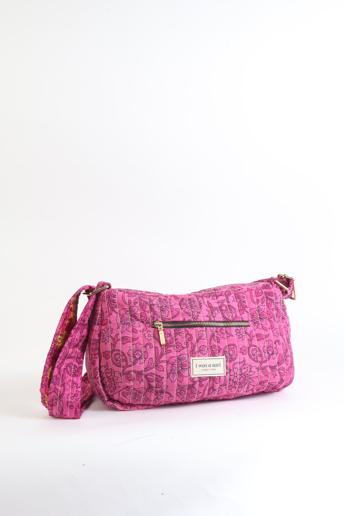 Quilted sling bag - Pink Floral