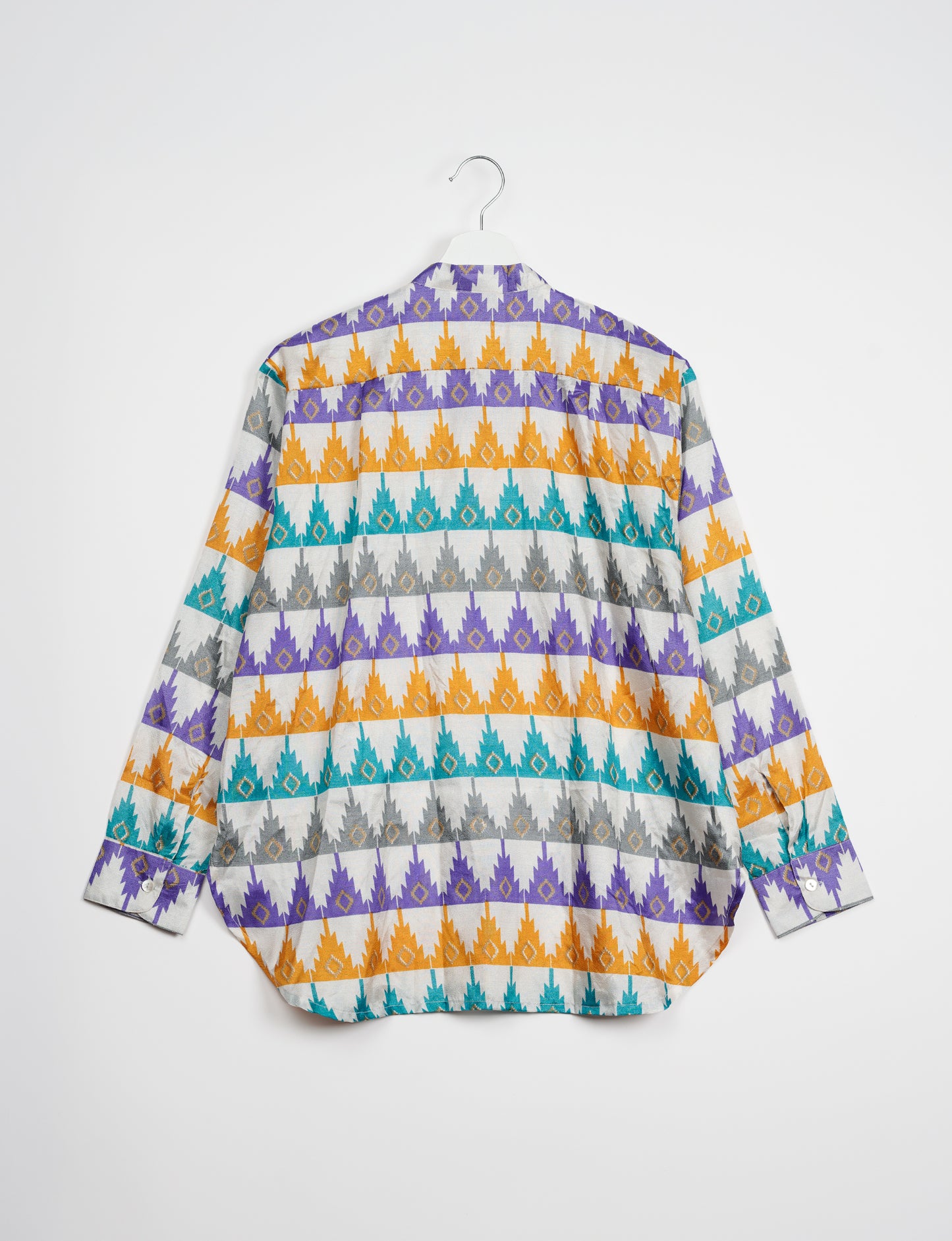 Camicia lunga - Geometrica bianca