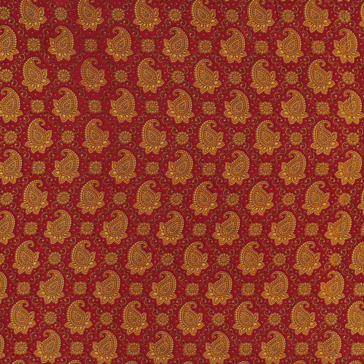Orange Paisley