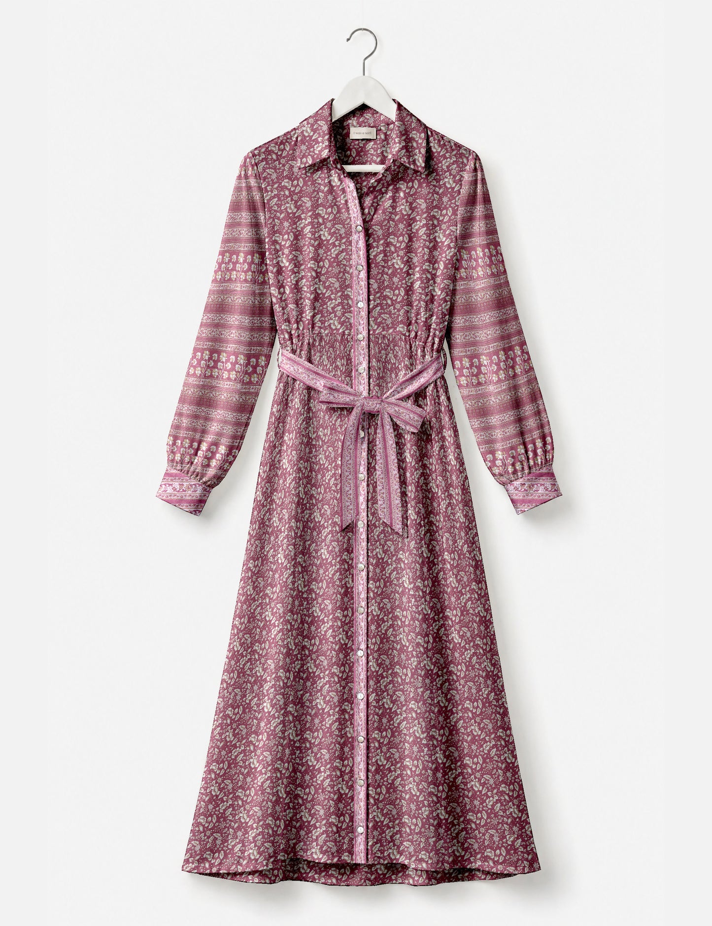 Long shirt dress - Pink Floral