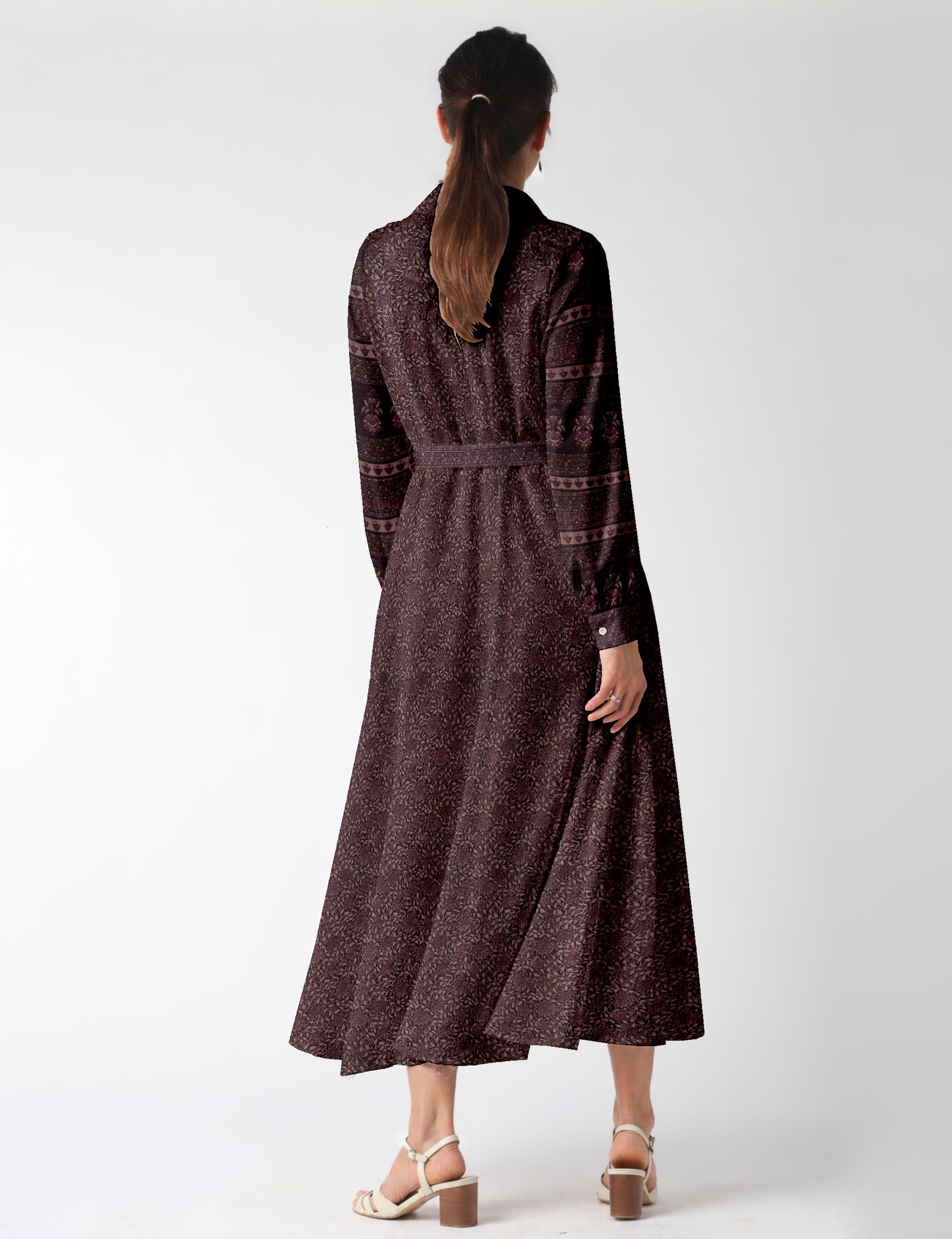 Long shirt dress - Pink Tropical