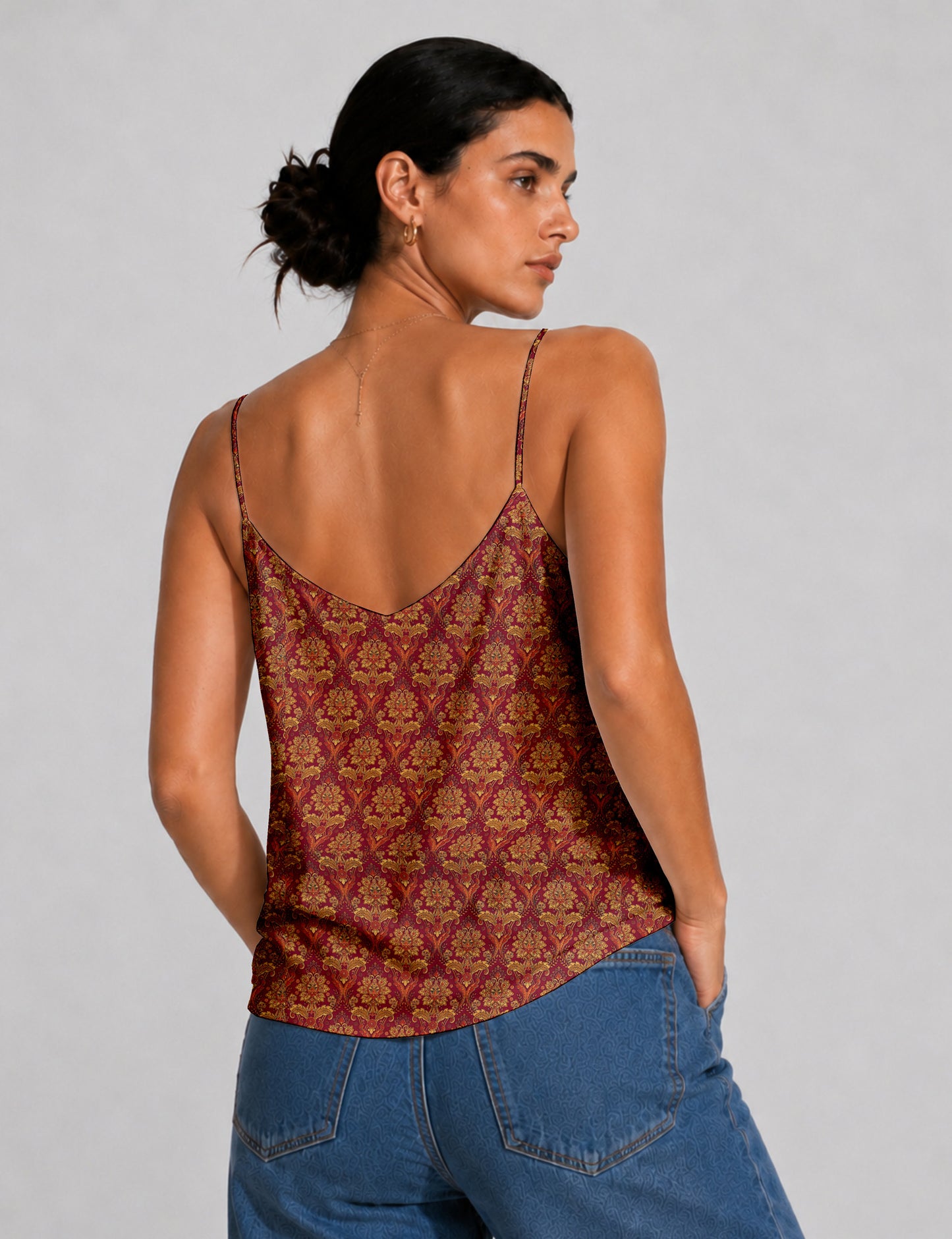 Slip top - Red Tropical