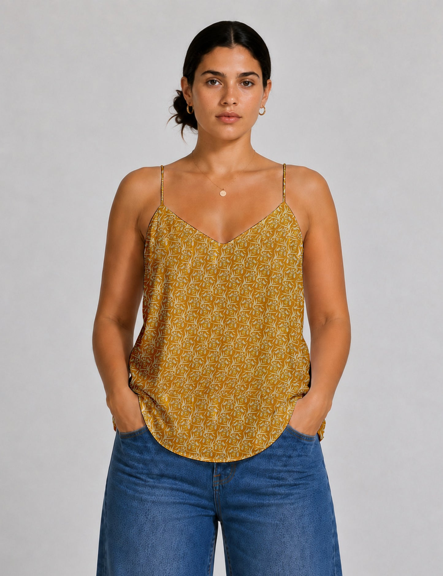 Slip top - Yellow Floral