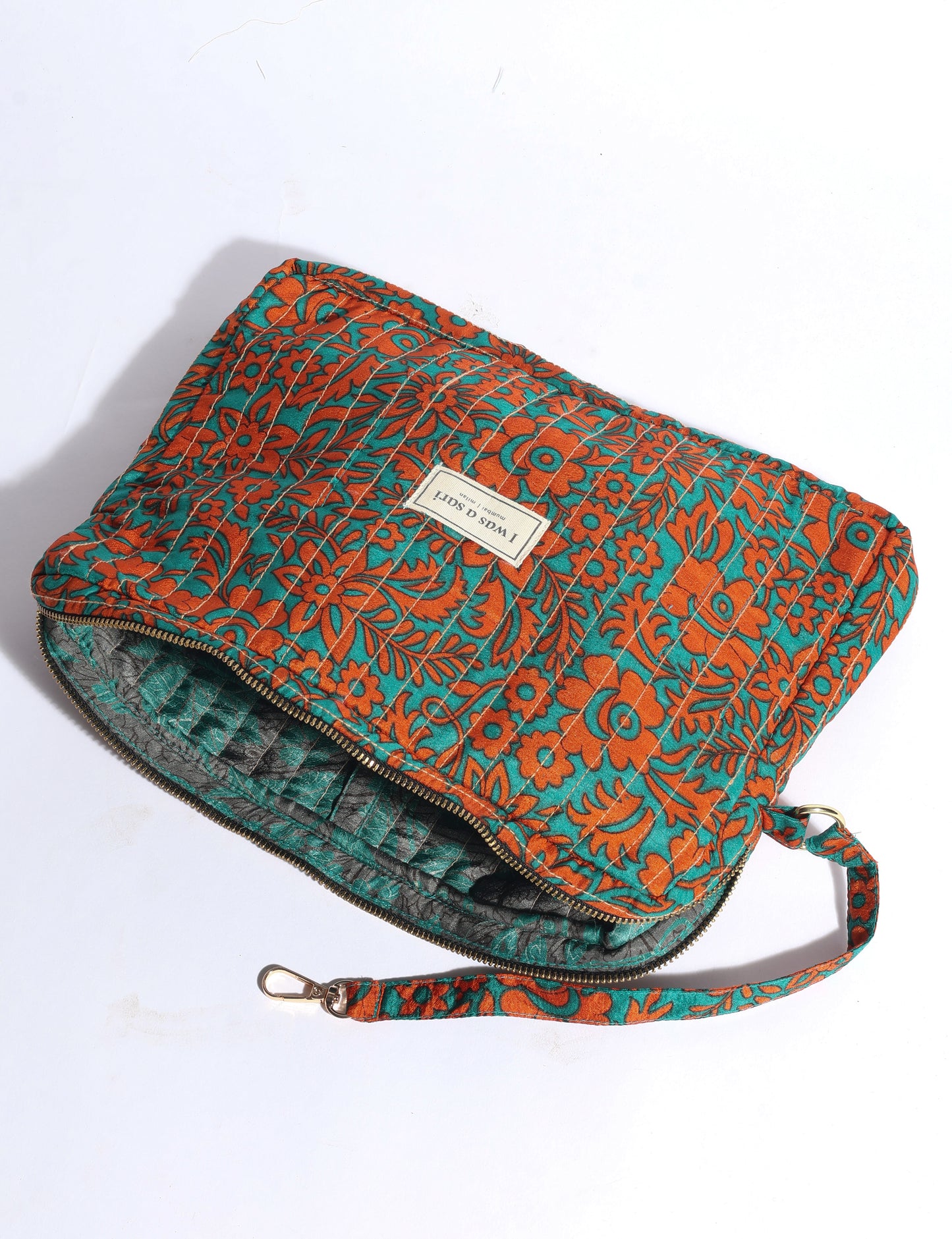 Quilted organizer - Orange Floral
