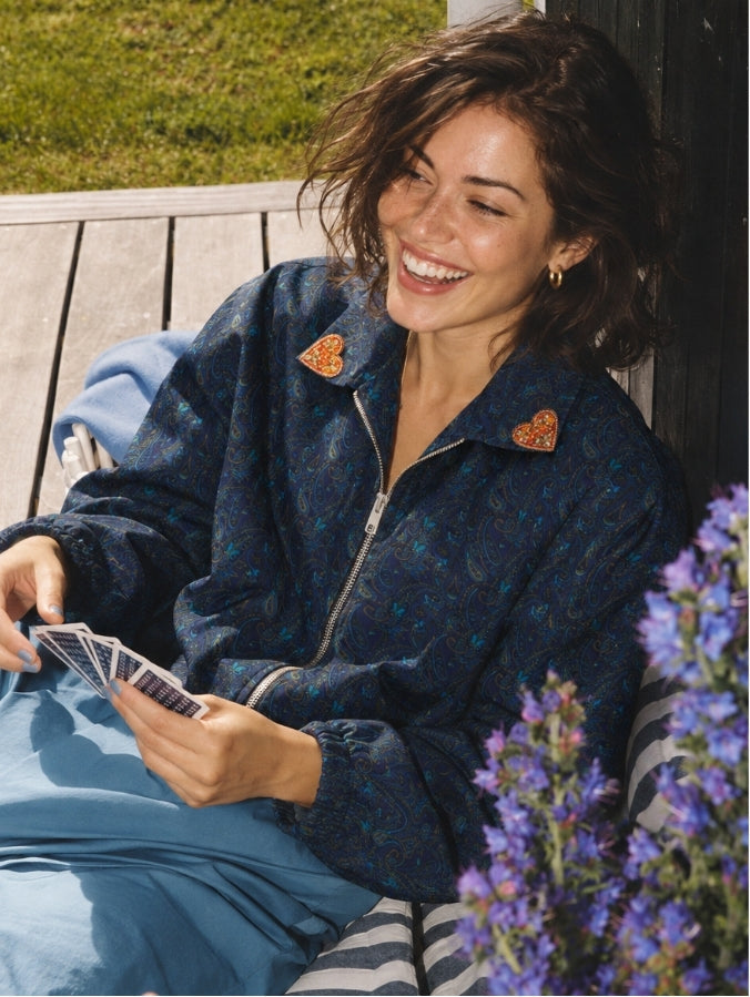 Heart bomber jacket