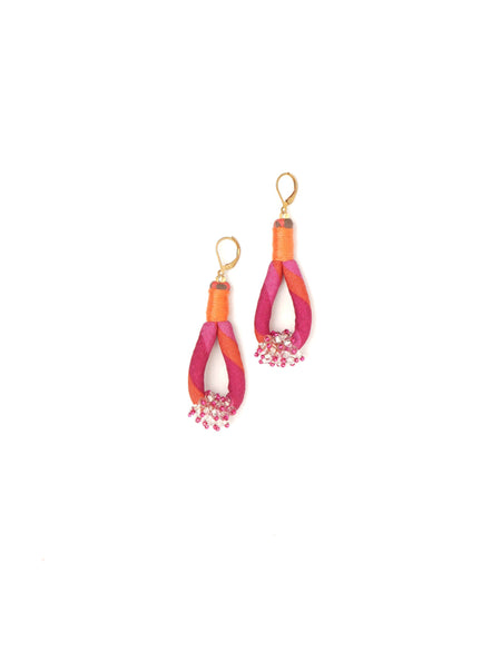 Beaded drop earrings