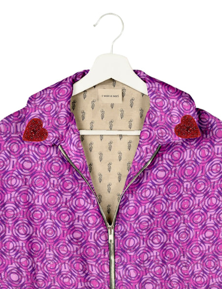 Heart bomber jacket