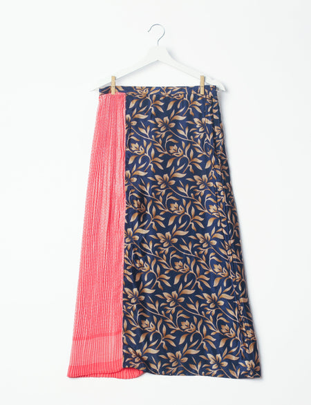 Semi pleated a line skirt