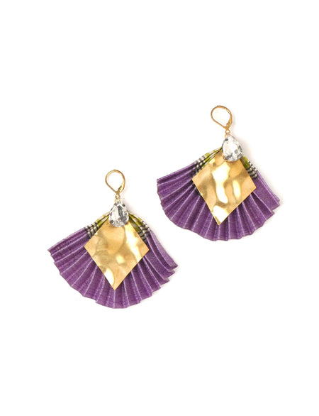 Pleated earrings 151