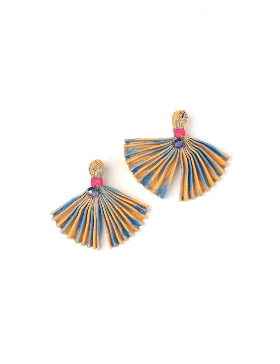 Boucles d’oreilles plissées 152