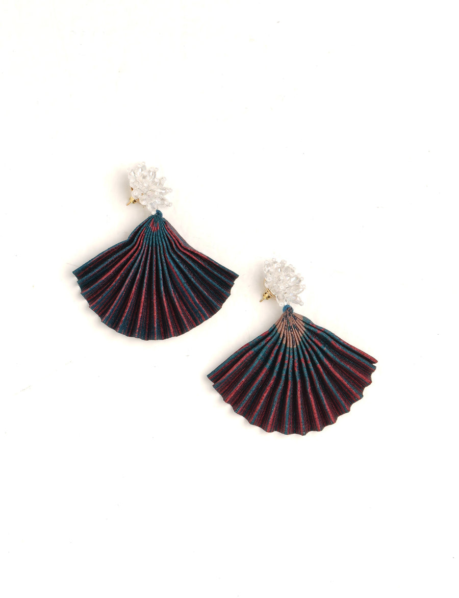Boucles d’oreilles plissées 154