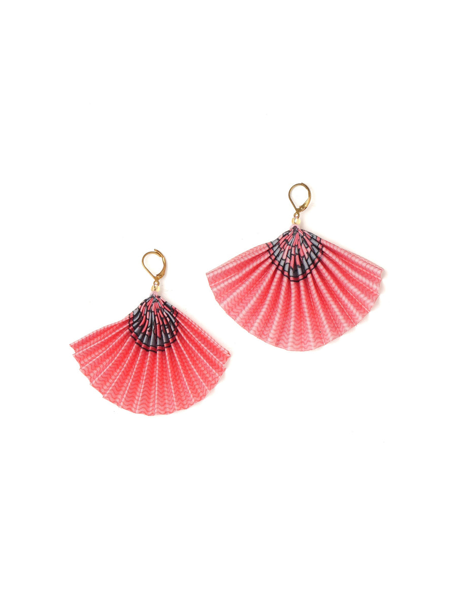Boucles d’oreilles plissées 156