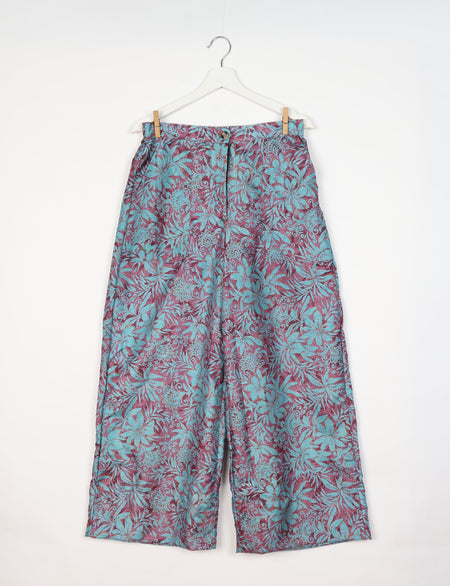 Wide leg patch pocket pants