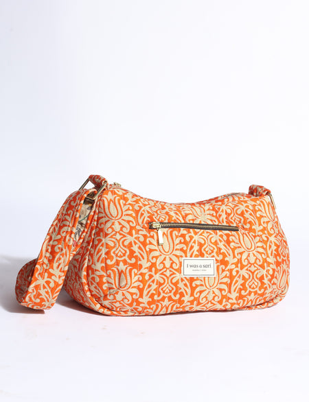 Quilted sling bag