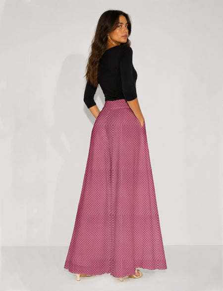 Wide leg palazzo trousers