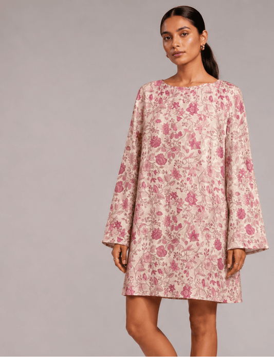 Swing Dress - Yellow Abstract