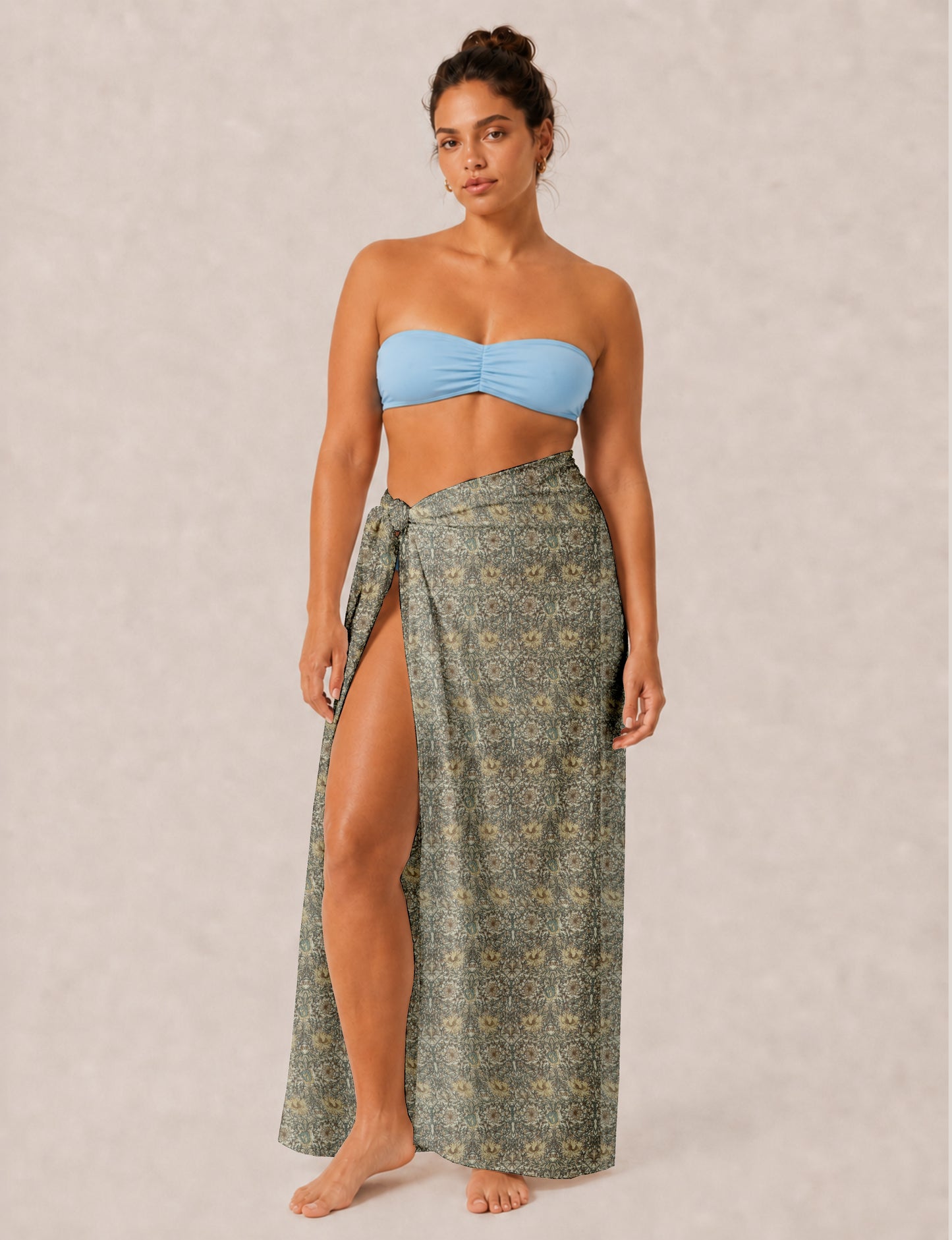 Explore sustainable elegance with our PAREO – a versatile piece for conscious fashion enthusiasts. More than an accessory, it's a statement of ethical clothing and green fashion. Ideal for getaways, this wrap-around works as a coverup, turban, or throw, showcasing our commitment to slow fashion, upcycled garments, and eco-friendly practices. Elevate your wardrobe with this eco-conscious and stylish pareo, a perfect addition to your collection of sustainable women's clothing.