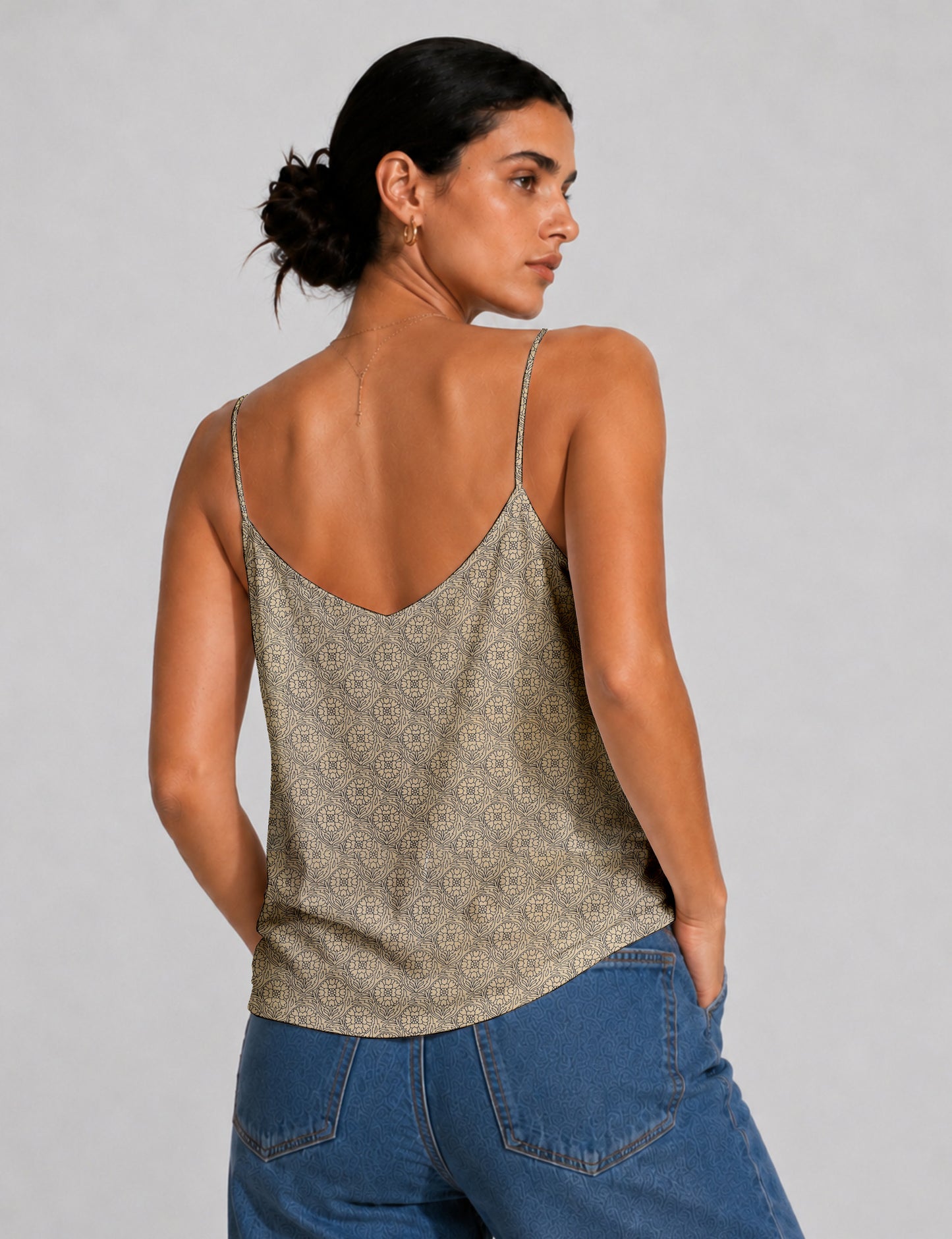 Slip top - Beige Floral