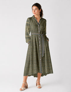 Long shirt dress - Beige Indian Ethnic