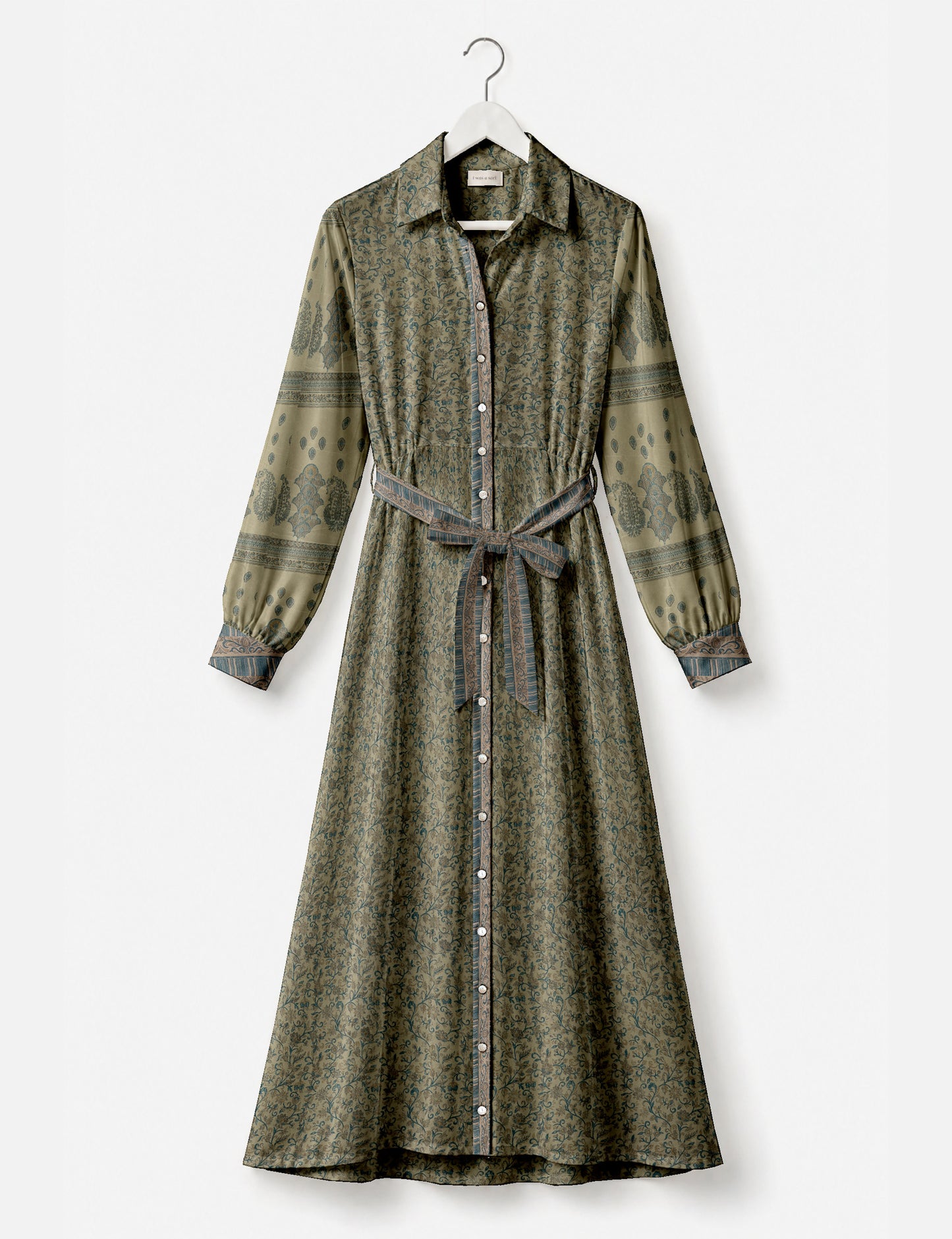 Long shirt dress - Beige Indian Ethnic