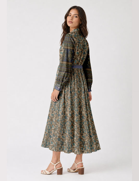 Stylish long shirt dress for everyday wear and travel