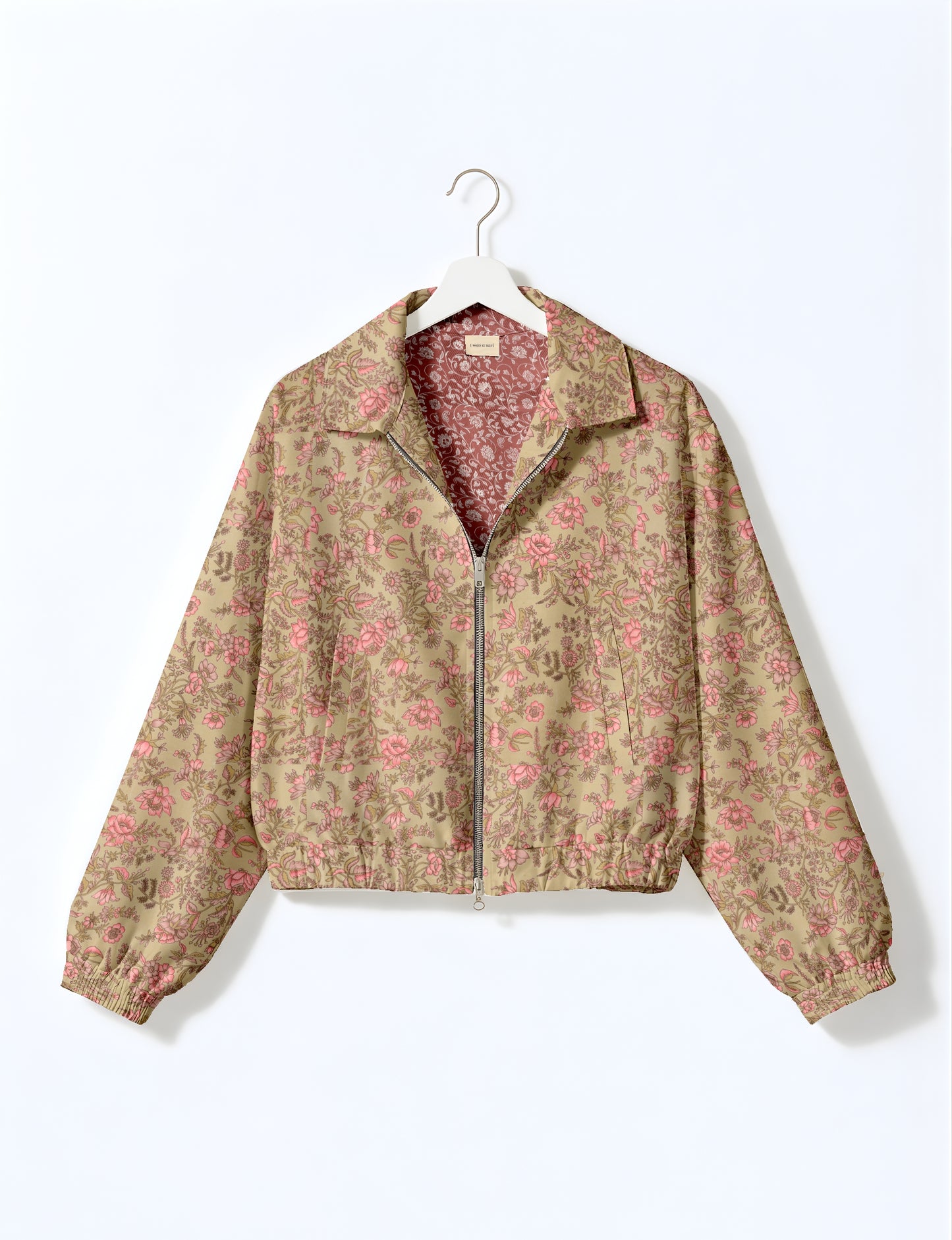 Bomber Jacket - Beige Tropical