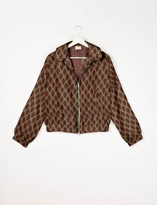 Bomberjacke - Beige Tropical