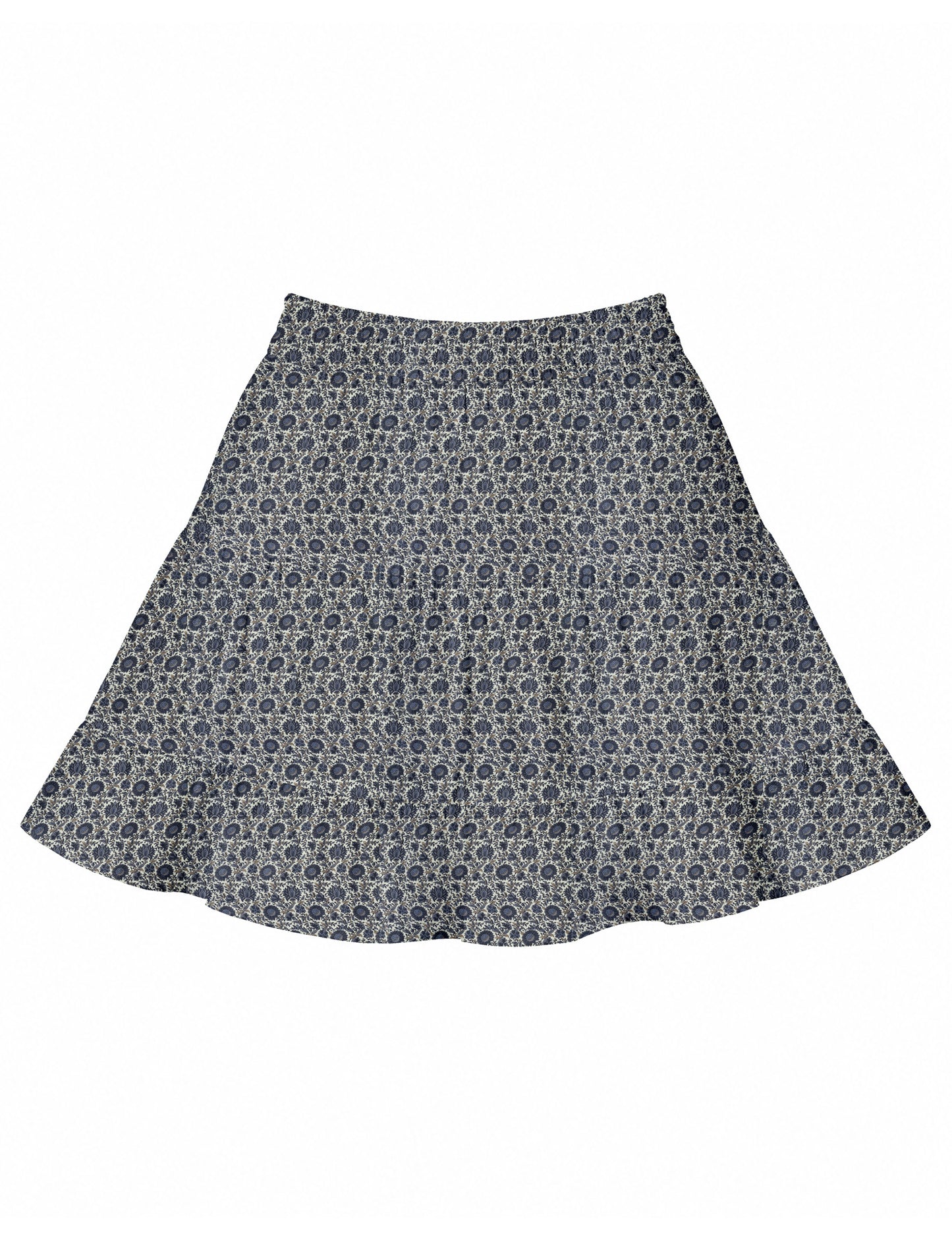 Short tiered skirt - Beige Tropical
