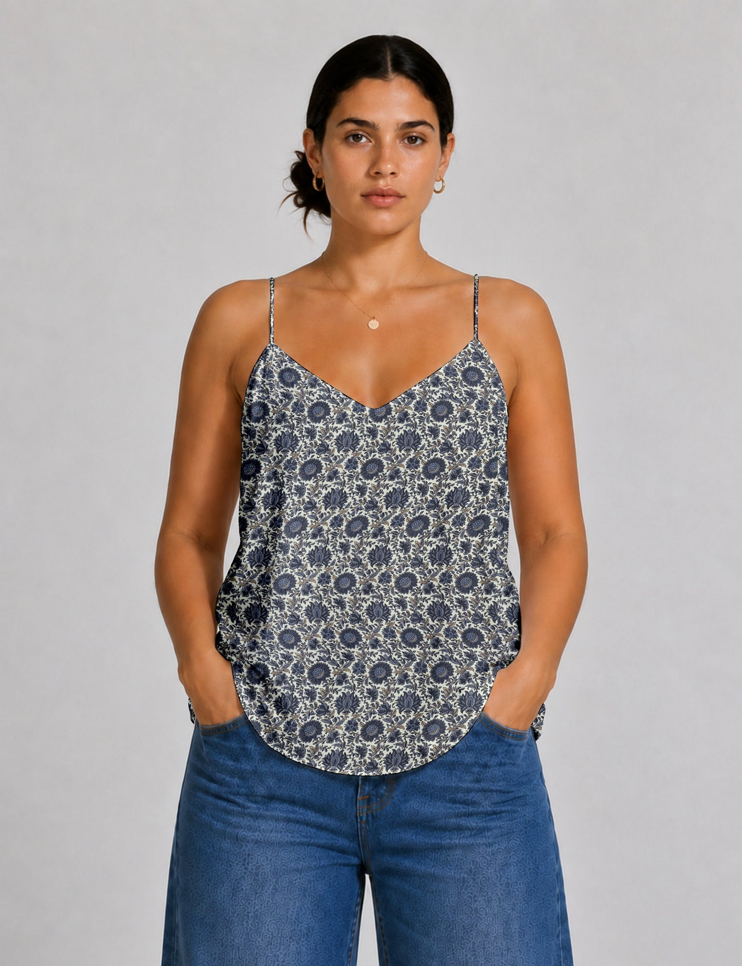 Slip top - Beige Tropical