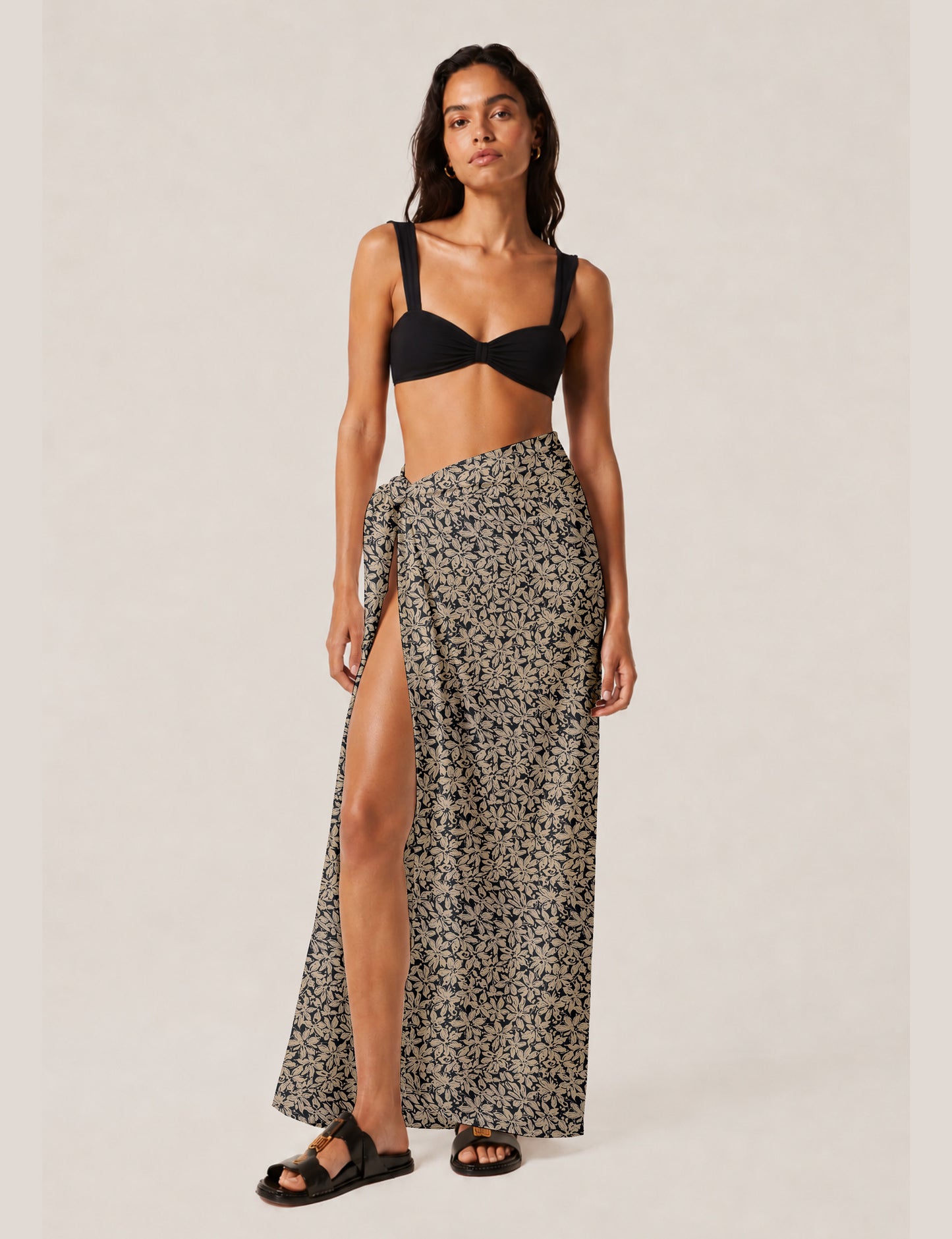 Pareo - Black Floral