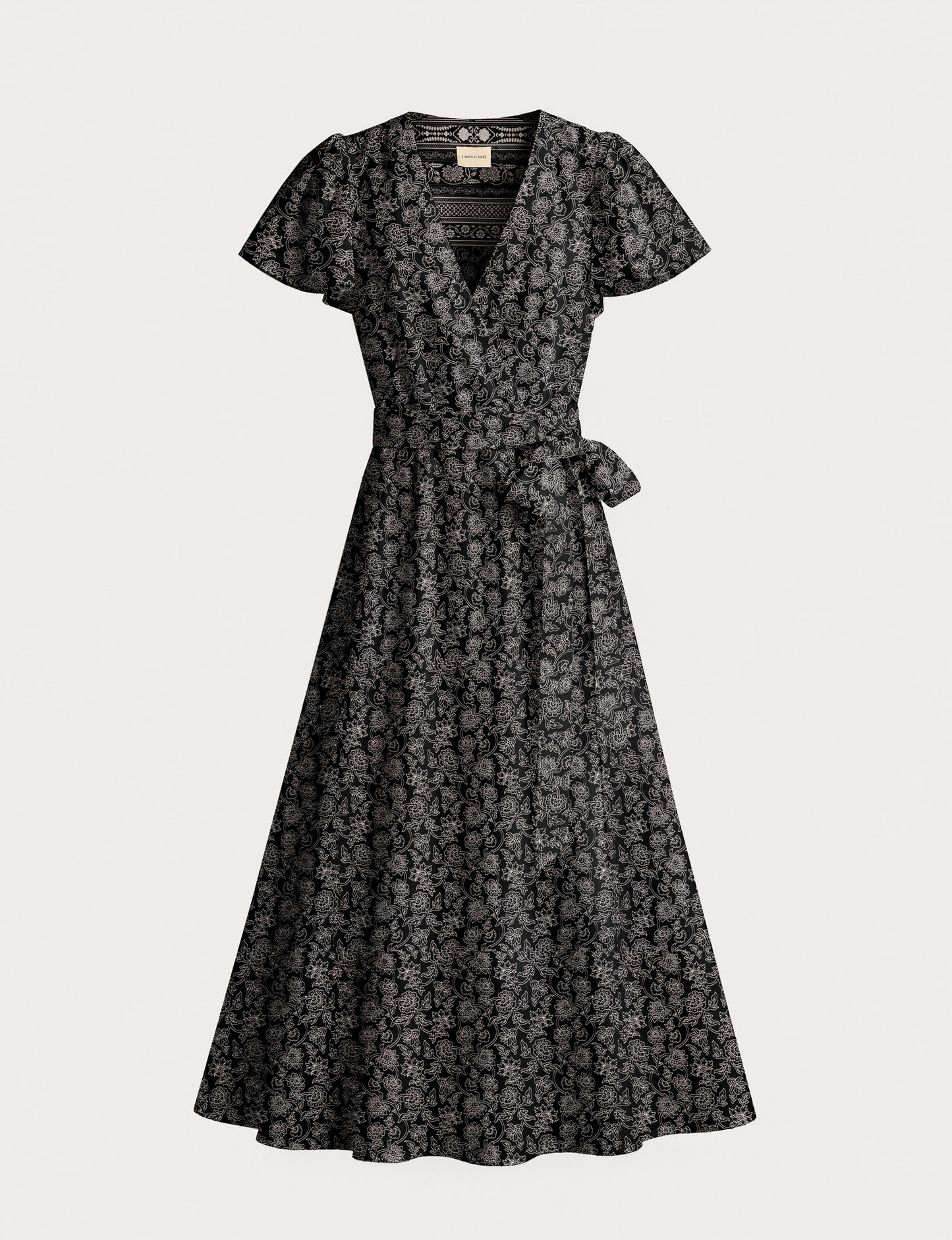 Wrap dress - Black Floral