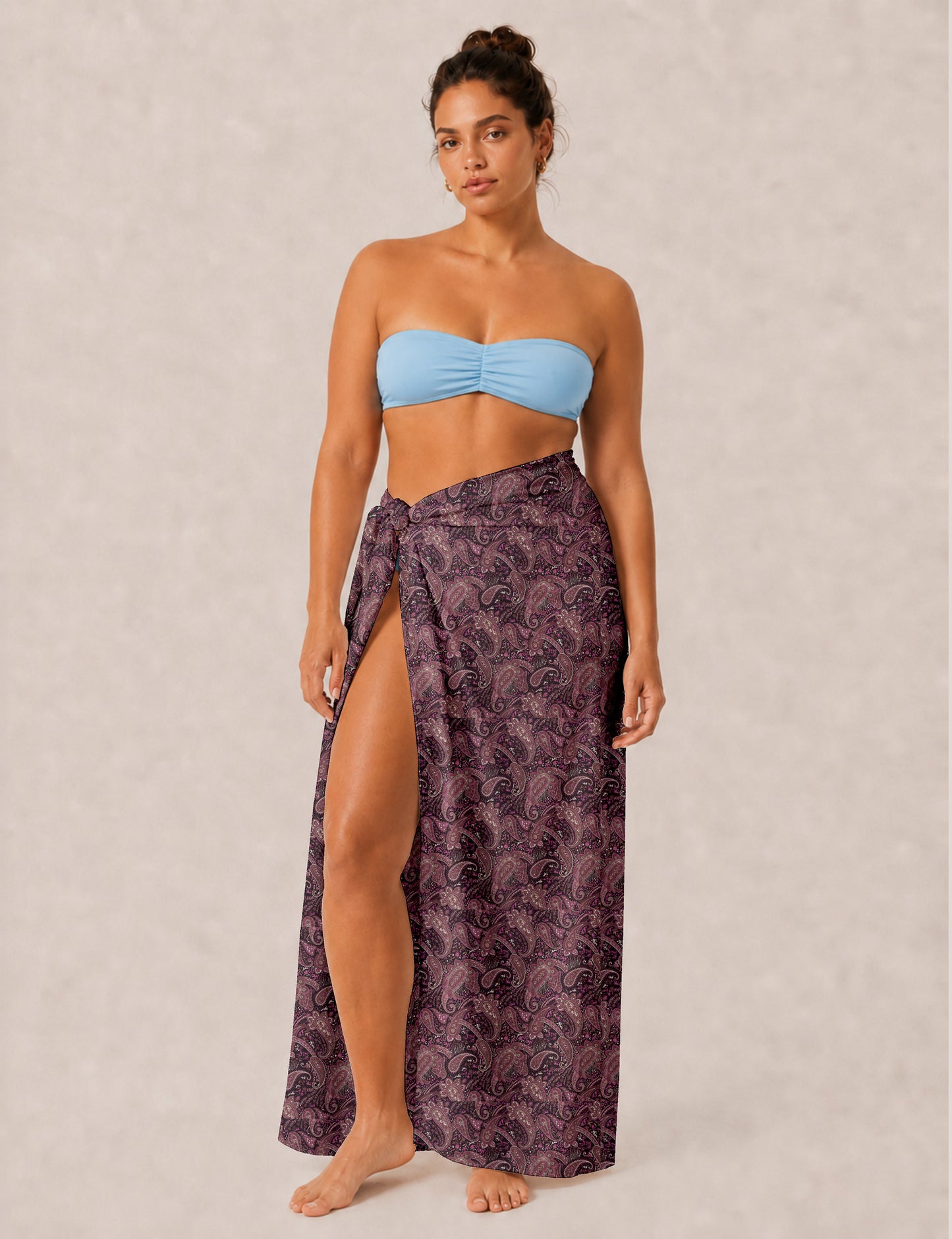 Explore sustainable elegance with our PAREO – a versatile piece for conscious fashion enthusiasts. More than an accessory, it's a statement of ethical clothing and green fashion. Ideal for getaways, this wrap-around works as a coverup, turban, or throw, showcasing our commitment to slow fashion, upcycled garments, and eco-friendly practices. Elevate your wardrobe with this eco-conscious and stylish pareo, a perfect addition to your collection of sustainable women's clothing.