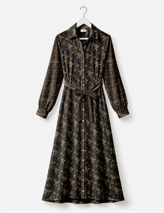 Stylish long shirt dress for everyday wear and travel