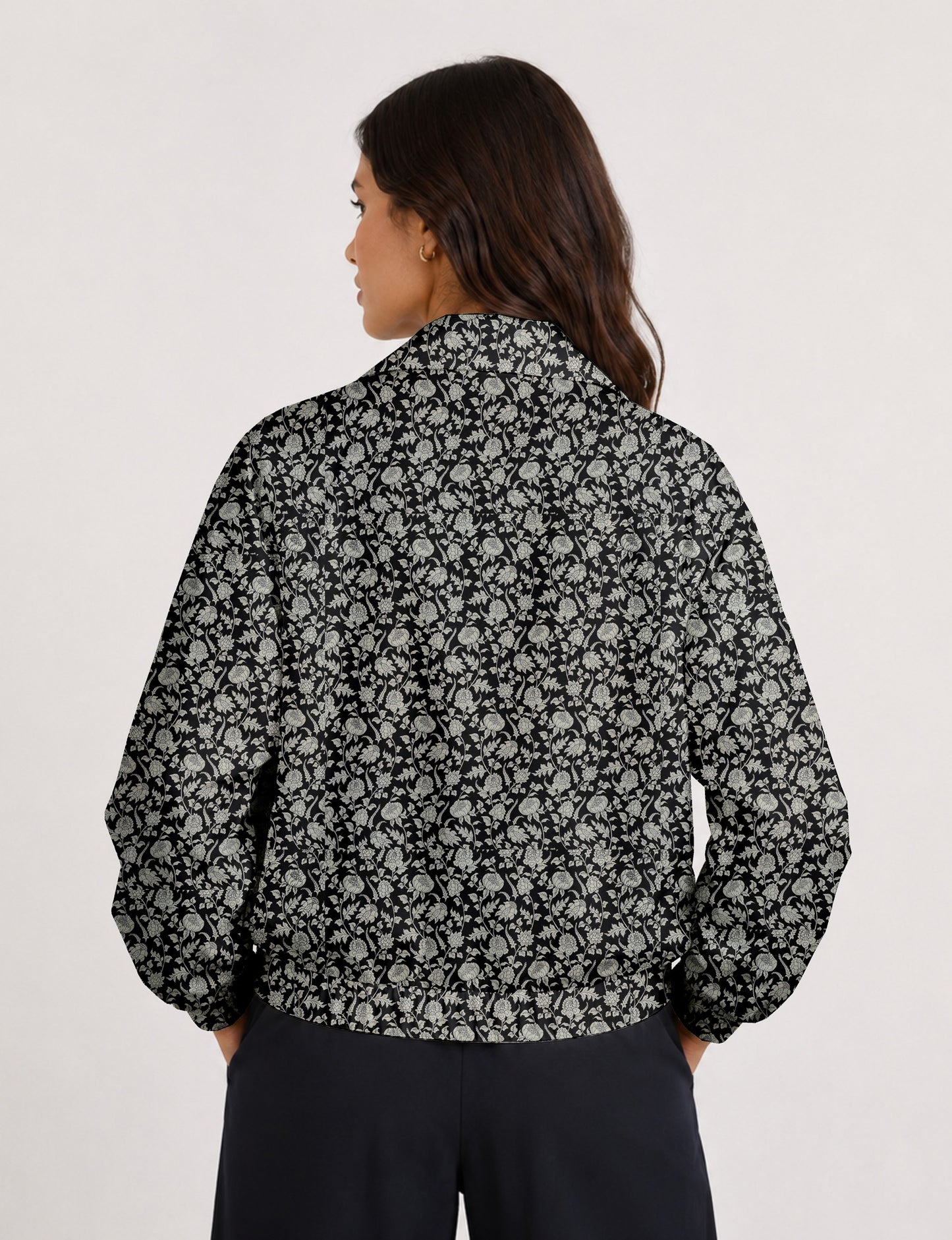 Bomber Jacket - Black Tropical