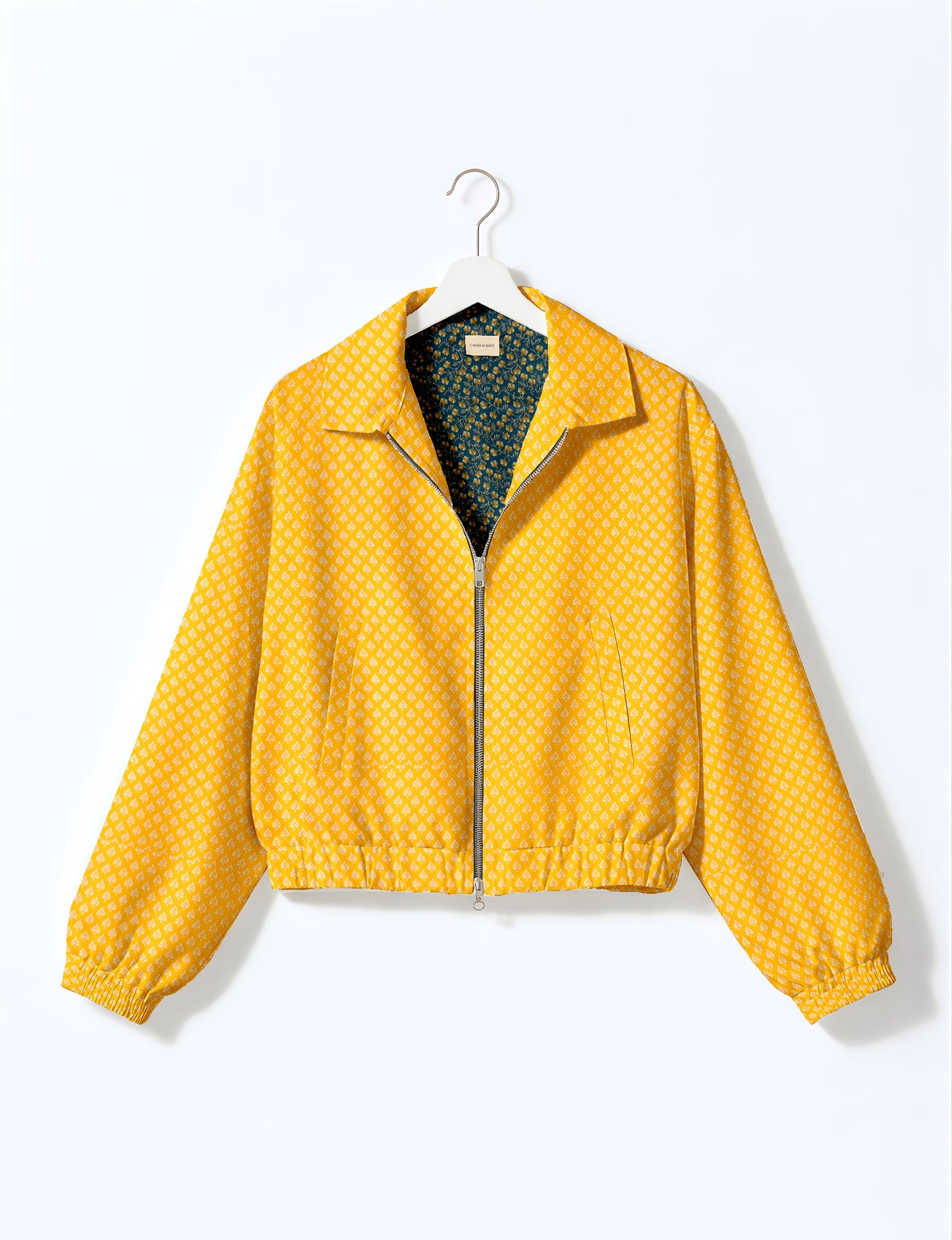 Bomber Jacket - Yellow Floral