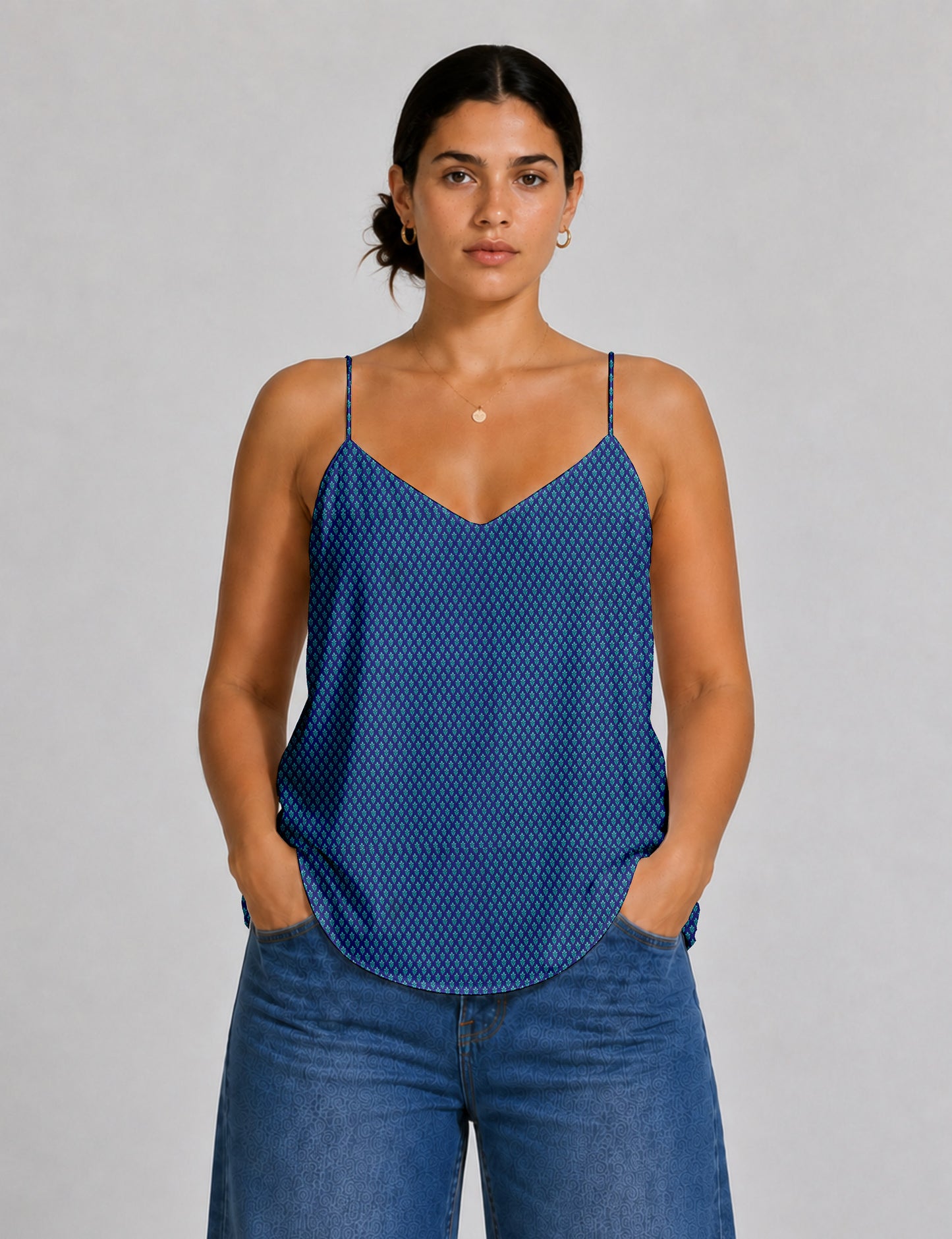Slip top - Blue Floral