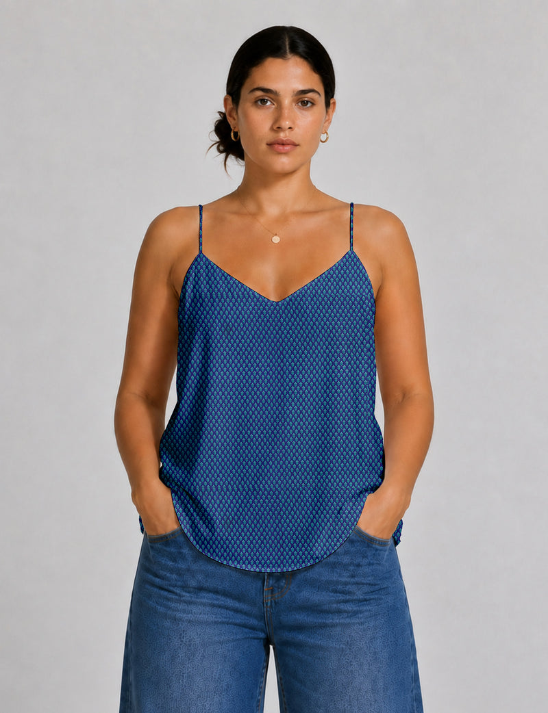 Slip top - Blue Floral