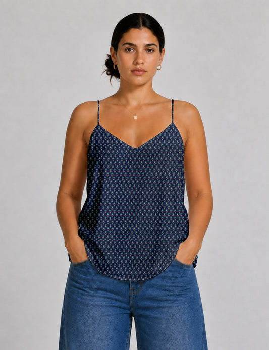 Slip top - Blue Floral