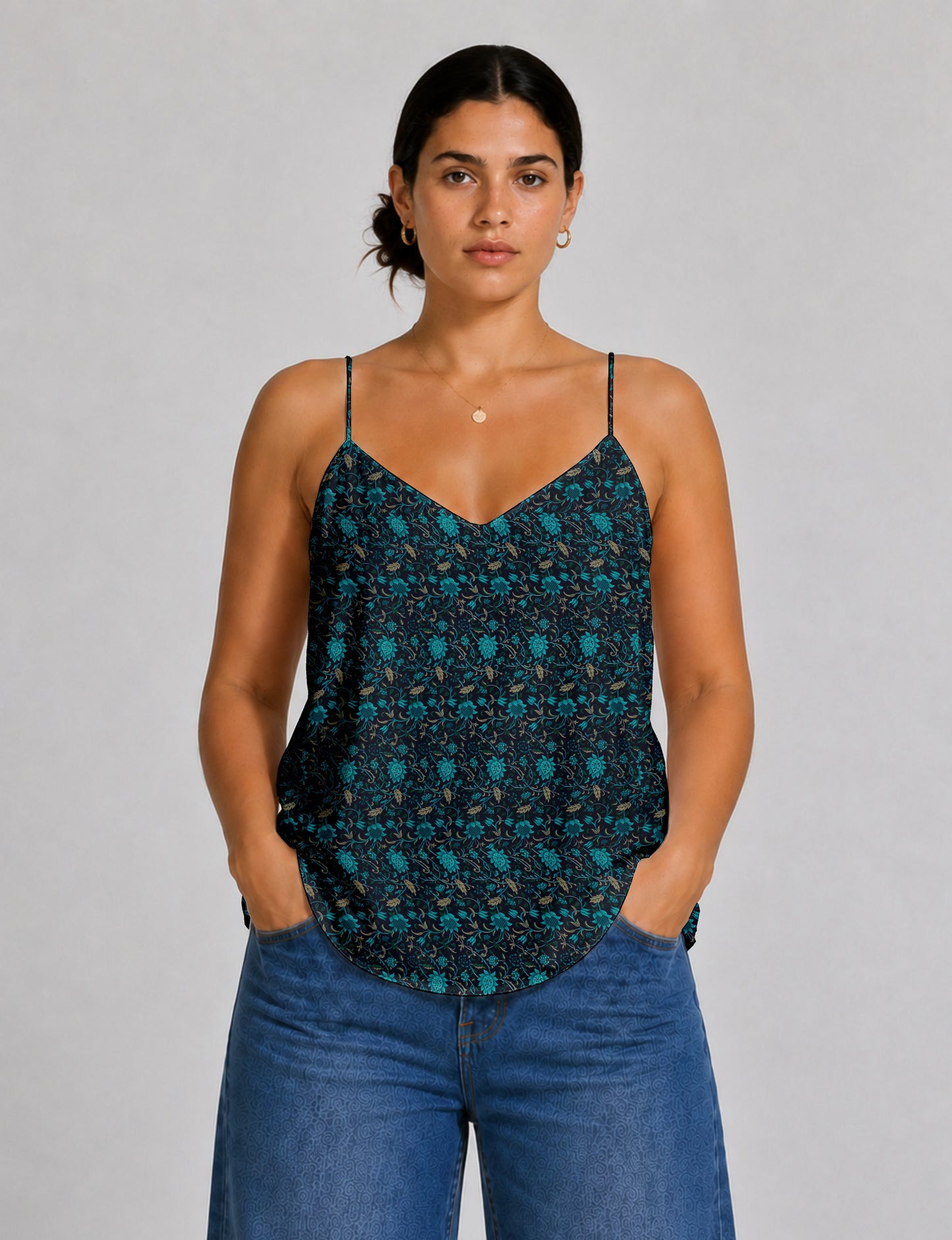 Slip top - Blue Floral