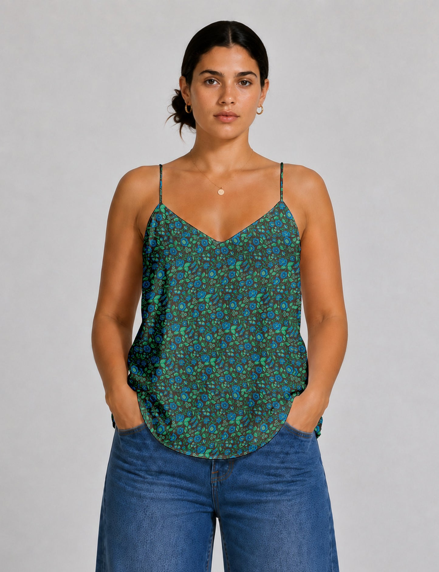 Slip top - Blue Floral